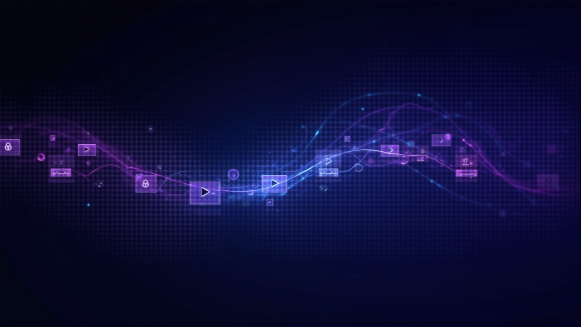 YouTube video streams with floating thumbnails and API data visualization