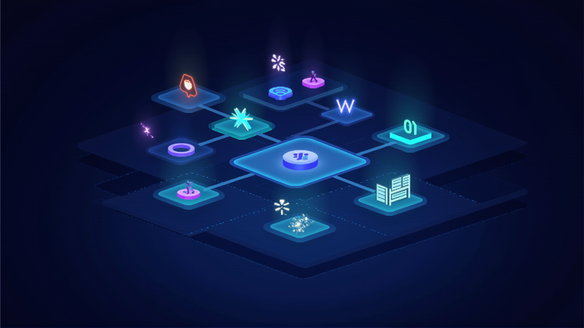 Developer toolkit visualization with programming languages and tools